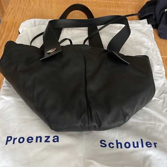 Proenza black puffy Tobo used once. Lining is stained with some pen marks - Picture 5 of 9